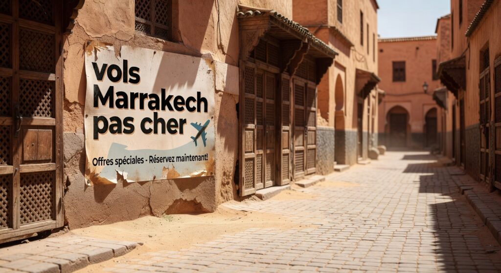 vols Marrakech pas cher à moins de 120€ pour des vacances économiques